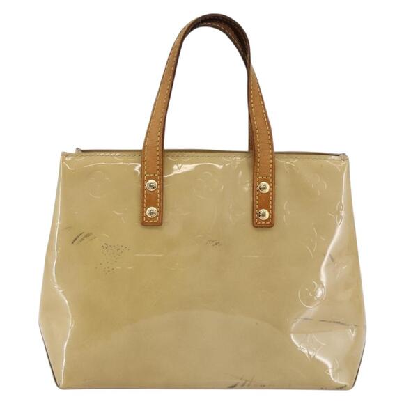 LOUIS VUITTON Monogram Vernis Reade PM Hand Bag Beige M91334 - Picture 2 of 12